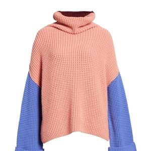 Colorblock Free People Sweater